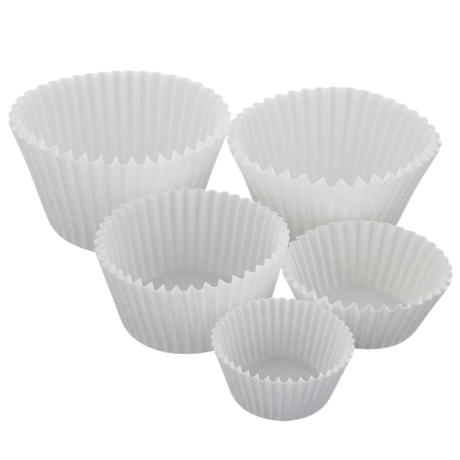 CiboWares Back of the House/Baking Supplies/Baking Cups Case of 10,000 4.5" White Standard Size Baking Cups, 500 & 10,000