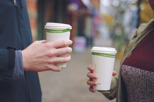 CiboWares.com Take-Out/Dine-In/Disposable Beverage Supplies 16 oz. White Compostable Cup PLA Lined, Case of 1,000