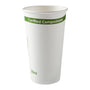 CiboWares.com Take-Out/Dine-In/Disposable Beverage Supplies 20 oz. White Compostable Cup PLA Lined, Case of 1,000
