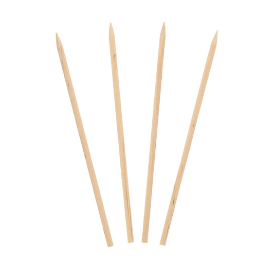CiboWares.com Take-Out/Dine-In/Picks and Skewers/Skewers Case of 10,000 5.5" x 1/8" Thick Wood Skewers, 1,000 to 10,000