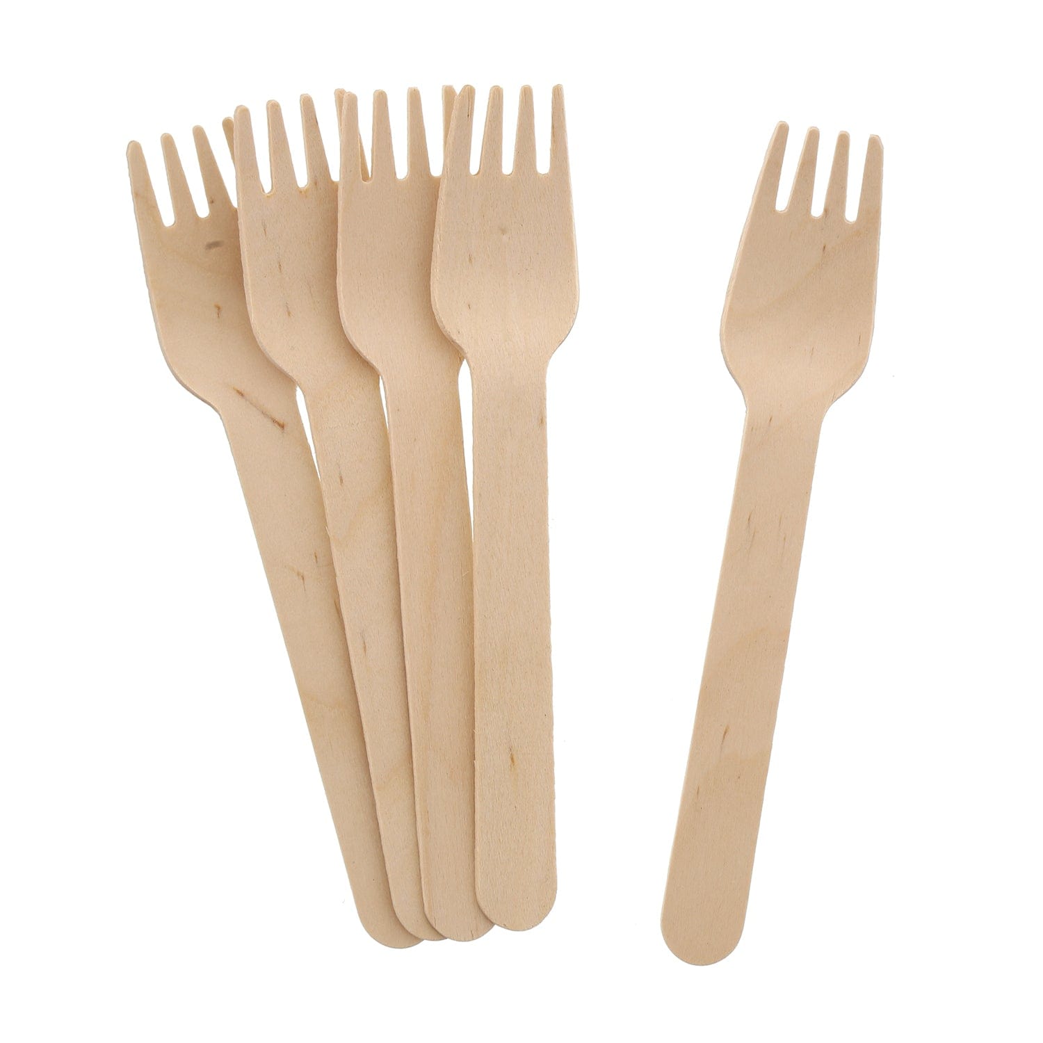 CiboWares.com Take-Out/Dine-In/Disposable Cutlery And Utensils/Disposable Cutlery/Disposable Forks Disposable Wooden Forks, Case of 1,000